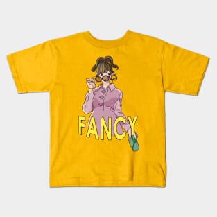 Fancy Girl! Cartoony Girl Kids T-Shirt